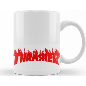 Baskı Dükkanı KB12747 Thrasher Kırmızı Logo Porselen Kupa Bardak