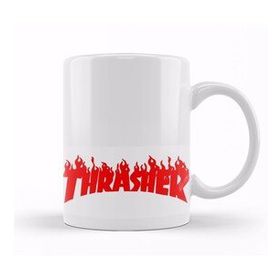 Baskı Dükkanı KB12747 Thrasher Kırmızı Logo Porselen Kupa Bardak