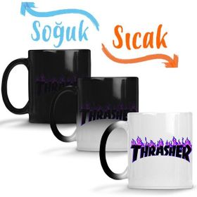 Baskı Dükkanı KB12750 Thrasher Logo Porselen Kupa Bardak