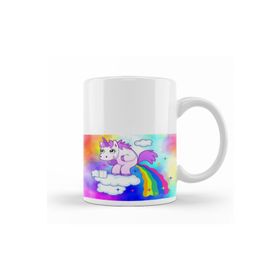 Baskı Dükkanı KB12762 Unicorn Porselen Kupa Bardak