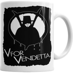 Baskı Dükkanı KB12773 V For Vendetta V Porselen Kupa Bardak