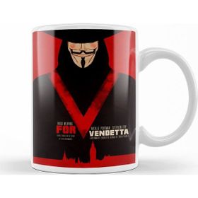 Baskı Dükkanı KB12773 V For Vendetta V Porselen Kupa Bardak