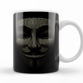 Baskı Dükkanı KB12774 V For Vendetta We Dont Porselen Kupa Bardak