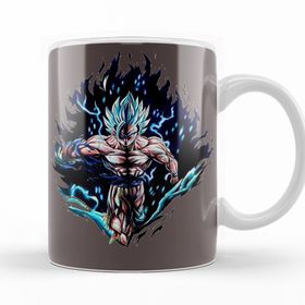 Baskı Dükkanı KB12775 Vegeta Dbs Super Sayan Blue Porselen Kupa Bardak