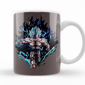 Baskı Dükkanı KB12775 Vegeta Dbs Super Sayan Blue Porselen Kupa Bardak