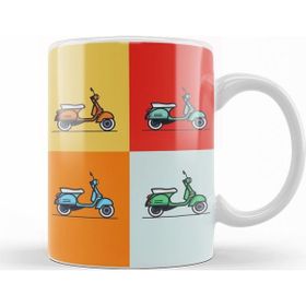 Baskı Dükkanı KB12776 Vespa Porselen Kupa Bardak