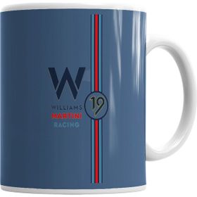 Baskı Dükkanı KB1304 Williams Martini Racing Formula Porselen Kupa Bardak