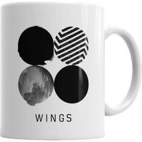 Baskı Dükkanı KB1312 Bts Wings Porselen Kupa Bardak
