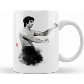 Baskı Dükkanı KB1315 Bruce Lee Porselen Kupa Bardak