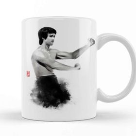 Baskı Dükkanı KB1315 Bruce Lee Porselen Kupa Bardak
