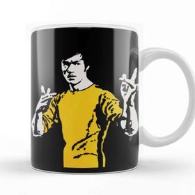 Baskı Dükkanı KB1315 Bruce Lee Porselen Kupa Bardak