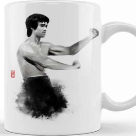 Baskı Dükkanı KB1315 Bruce Lee Porselen Kupa Bardak