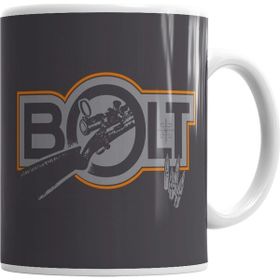 Baskı Dükkanı KB1323 Bolt Rifle Porselen Kupa Bardak