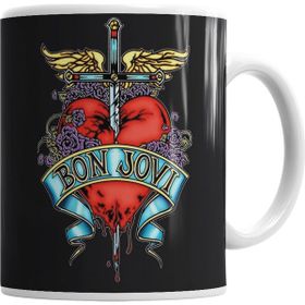 Baskı Dükkanı KB1324 Bon Jovi Banda Porselen Kupa Bardak