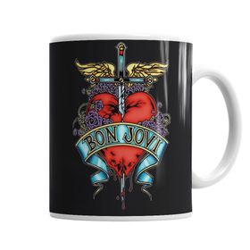 Baskı Dükkanı KB1324 Bon Jovi Banda Porselen Kupa Bardak