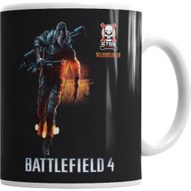 Baskı Dükkanı KB1349 Battlefıeld Stbr Soldado Porselen Kupa Bardak