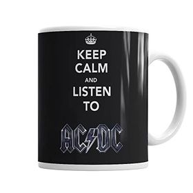 Baskı Dükkanı KB1362 Banda Ac Dc Porselen Kupa Bardak
