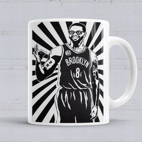 Baskı Dükkanı KB138 Brooklyn Nets Deron Williams Porselen Kupa Bardak