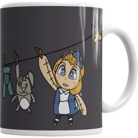 Baskı Dükkanı KB1388 Alice No Varal Porselen Kupa Bardak