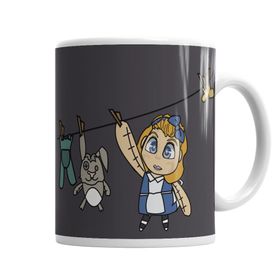 Baskı Dükkanı KB1388 Alice No Varal Porselen Kupa Bardak