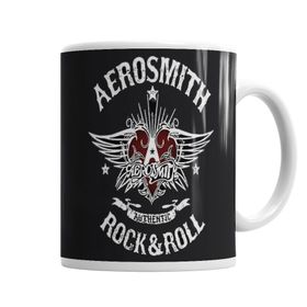 Baskı Dükkanı KB1390 Aerosmith Porselen Kupa Bardak