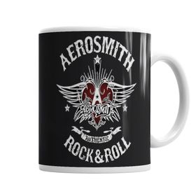 Baskı Dükkanı KB1390 Aerosmith Porselen Kupa Bardak
