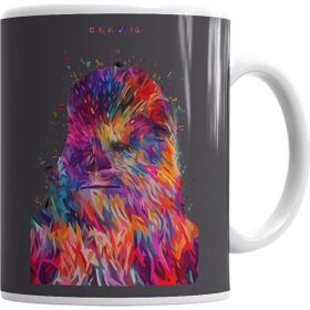 Baskı Dükkanı KB1417 Chewbacca Porselen Kupa Bardak