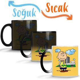 Baskı Dükkanı KB1421 Charlie Brown Porselen Kupa Bardak