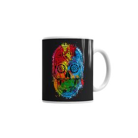Baskı Dükkanı KB1427 Caveira Fun Skull Porselen Kupa Bardak