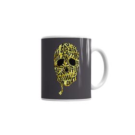 Baskı Dükkanı KB1435 Caution Skull Porselen Kupa Bardak
