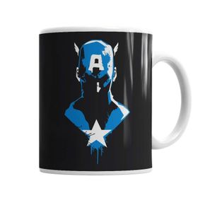 Baskı Dükkanı KB1442 Capitao America Porselen Kupa Bardak
