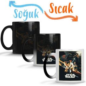Baskı Dükkanı KB1445 Star Wars Guerra Nas Estrelas Porselen Kupa Bardak