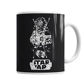 Baskı Dükkanı KB1451 Star Wars Vader Estrela Da Morte Porselen Kupa Bardak