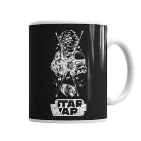 Baskı Dükkanı KB1451 Star Wars Vader Estrela Da Morte Porselen Kupa Bardak