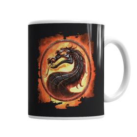 Baskı Dükkanı KB1455 Scorpion Mortal Kombat Dragao Porselen Kupa Bardak