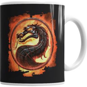 Baskı Dükkanı KB1455 Scorpion Mortal Kombat Dragao Porselen Kupa Bardak