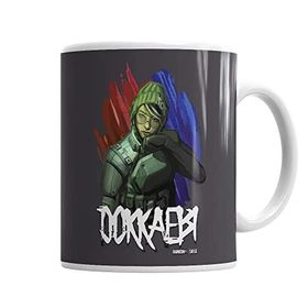 Baskı Dükkanı KB1458 Rainbow Six Dokkaebi Porselen Kupa Bardak