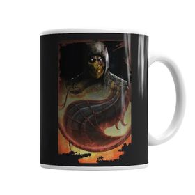Baskı Dükkanı KB1468 Mortal Kombat Scorpion Games Porselen Kupa Bardak