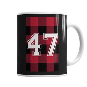 Baskı Dükkanı KB1477 Camiseta 47 Porselen Kupa Bardak