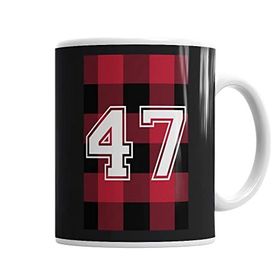 Baskı Dükkanı KB1477 Camiseta 47 Porselen Kupa Bardak