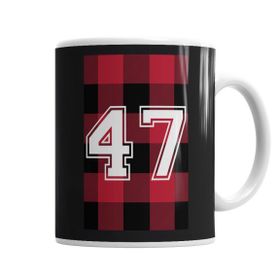 Baskı Dükkanı KB1477 Camiseta 47 Porselen Kupa Bardak