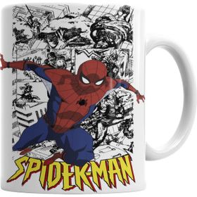 Baskı Dükkanı KB1480 Homem Aranha Spider Man Porselen Kupa Bardak