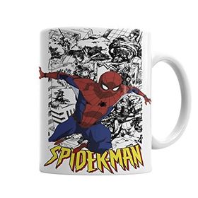 Baskı Dükkanı KB1480 Homem Aranha Spider Man Porselen Kupa Bardak