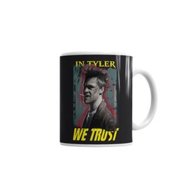 Baskı Dükkanı KB1489 Clube Da Luta Tyler Durden We Trust Porselen Kupa Bardak