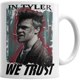 Baskı Dükkanı KB1490 Clube Da Luta Em Tyler Durden Porselen Kupa Bardak