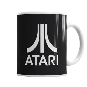Baskı Dükkanı KB1498 Oyun Atari Logo Vintage Porselen Kupa Bardak