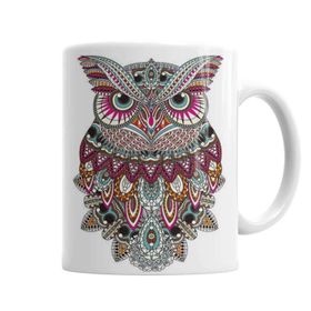 Baskı Dükkanı KB15 Baykuş 6 Porselen Kupa Bardak
