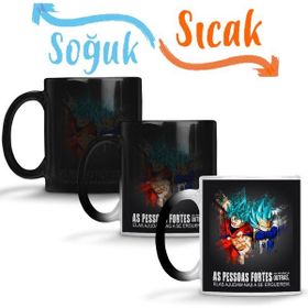 Baskı Dükkanı KB1502 Goku E Vegeta Porselen Kupa Bardak