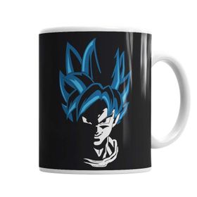 Baskı Dükkanı KB1505 Goku Blue Porselen Kupa Bardak