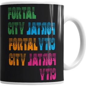 Baskı Dükkanı KB1526 Fortal City Porselen Kupa Bardak